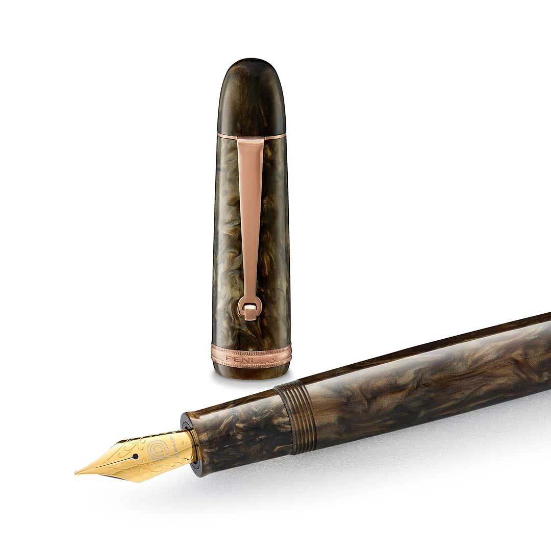 Penlux | Fountain Pen | Grande Brown Wave