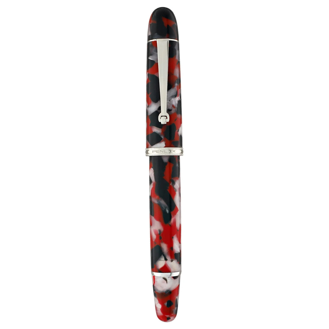 Penlux | Koi | Fountain Pen | King Body (Red,white And Black) | Piston Filling