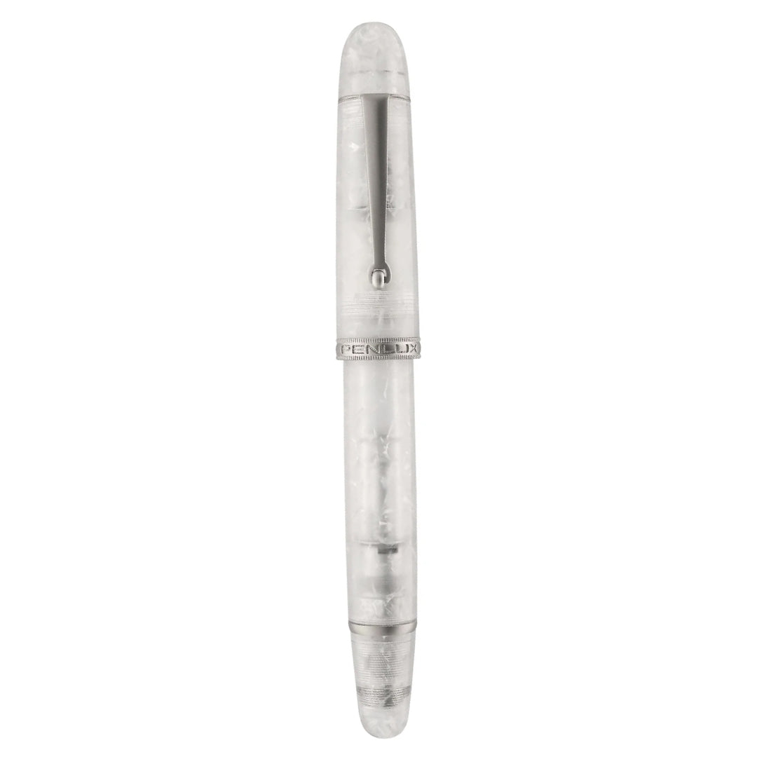 Penlux | Masterpiece Grande | Limited Edition | Fountain Pen | Snowflake | Clear Body | Piston Filling