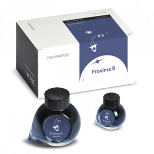 Colorverse Ink | Spaceward Series | Proxima B | Dark Blue | 65ml & 15ml | 2 Bottle Set - penpencilink