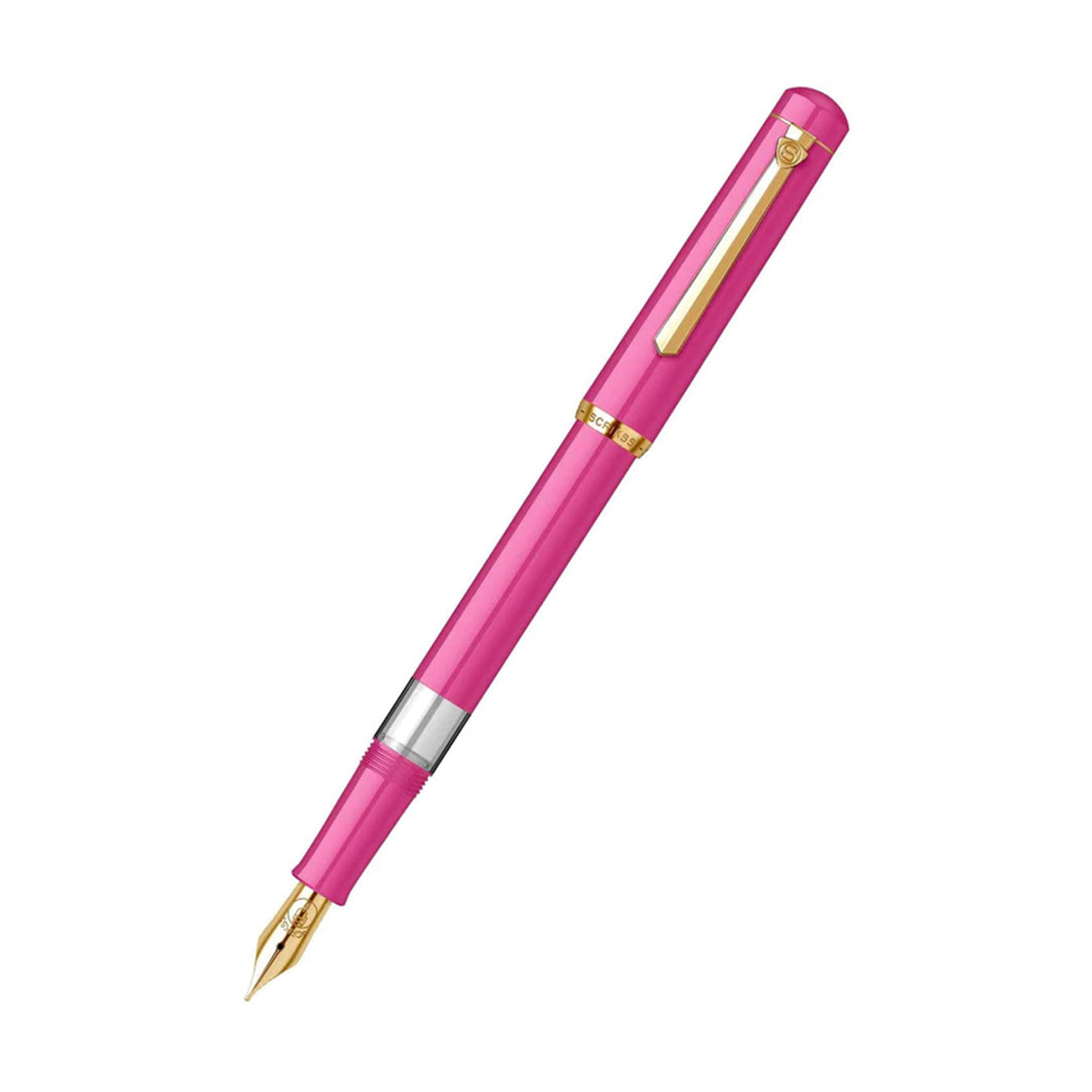 Scrikss 419 Medium Nib Fountain Pen - Pink GT