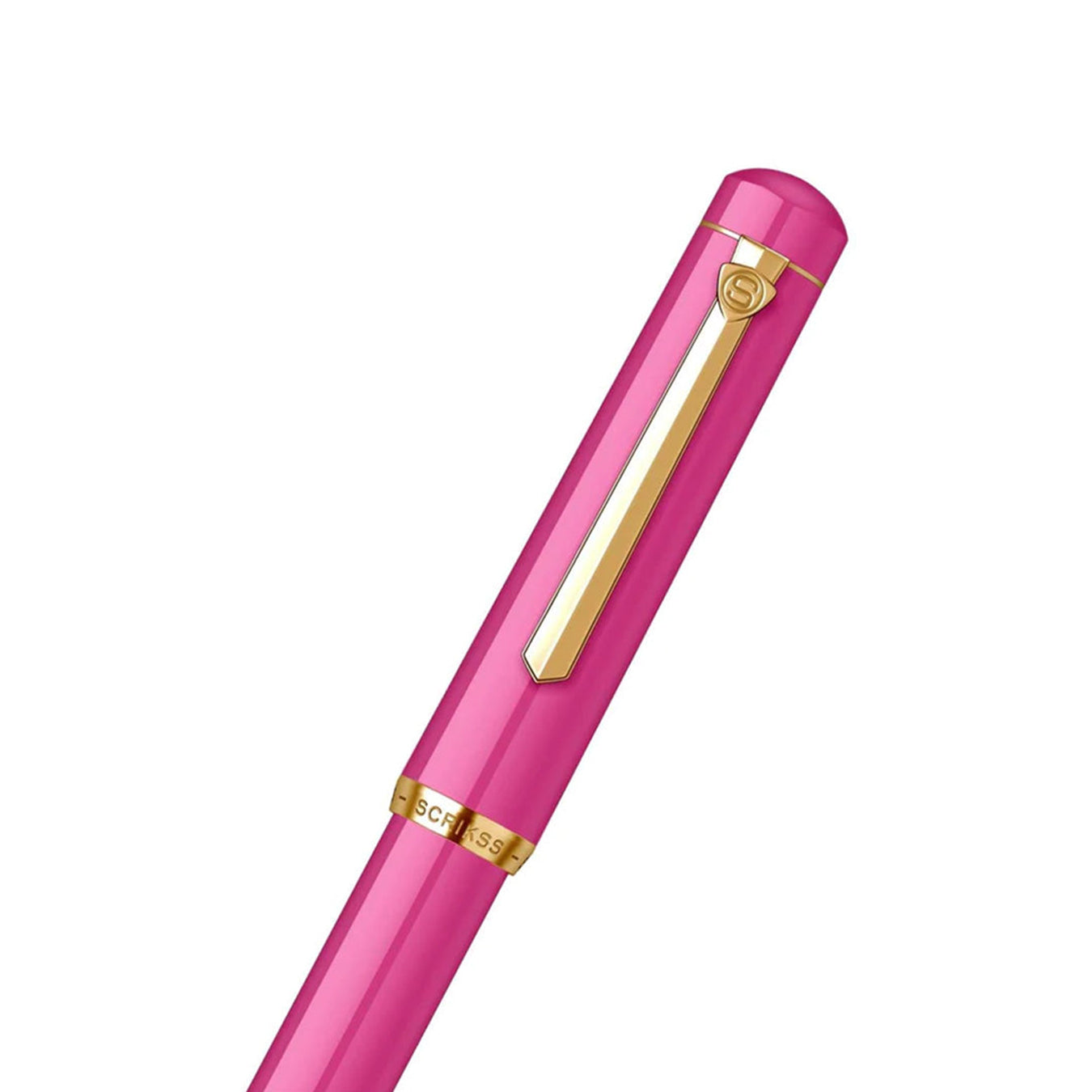 Scrikss 419 Medium Nib Fountain Pen - Pink GT