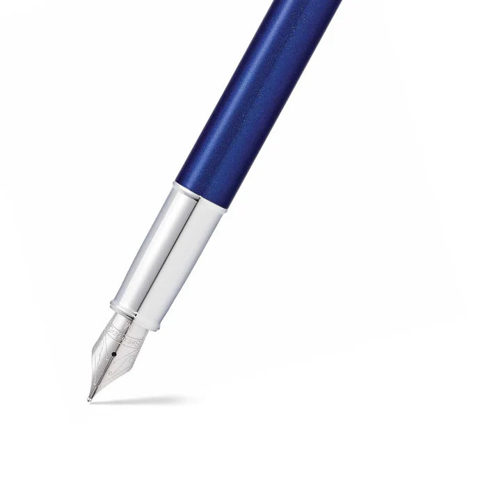 Sheaffer | 100 | 9339 | Blue| Chrome Trim | Fountain Pen