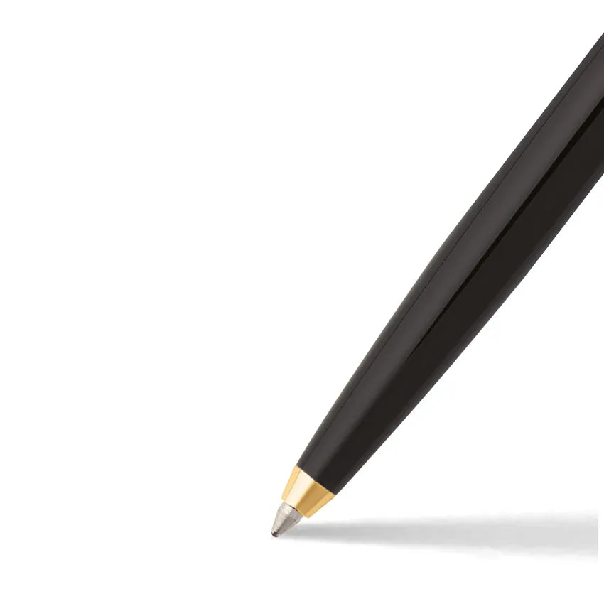 Sheaffer | Sagaris | 9475 | Black, Chrome Cap | Gold Trim | Ball Pen
