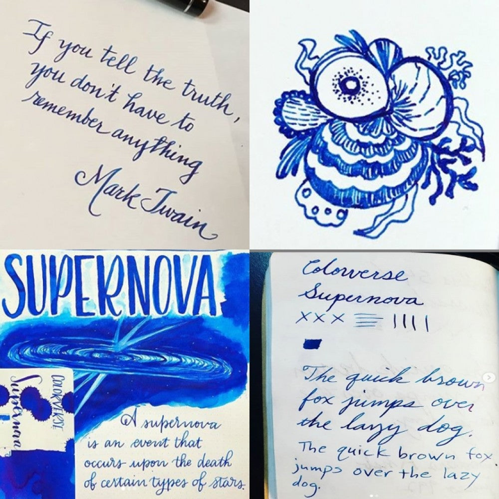 Colorverse | Season 2 | Astrophysics Series | Supernova (65ml) and (15ml) | Blue | 2 Bottle Set | Dye-Based Nontoxic - penpencilink