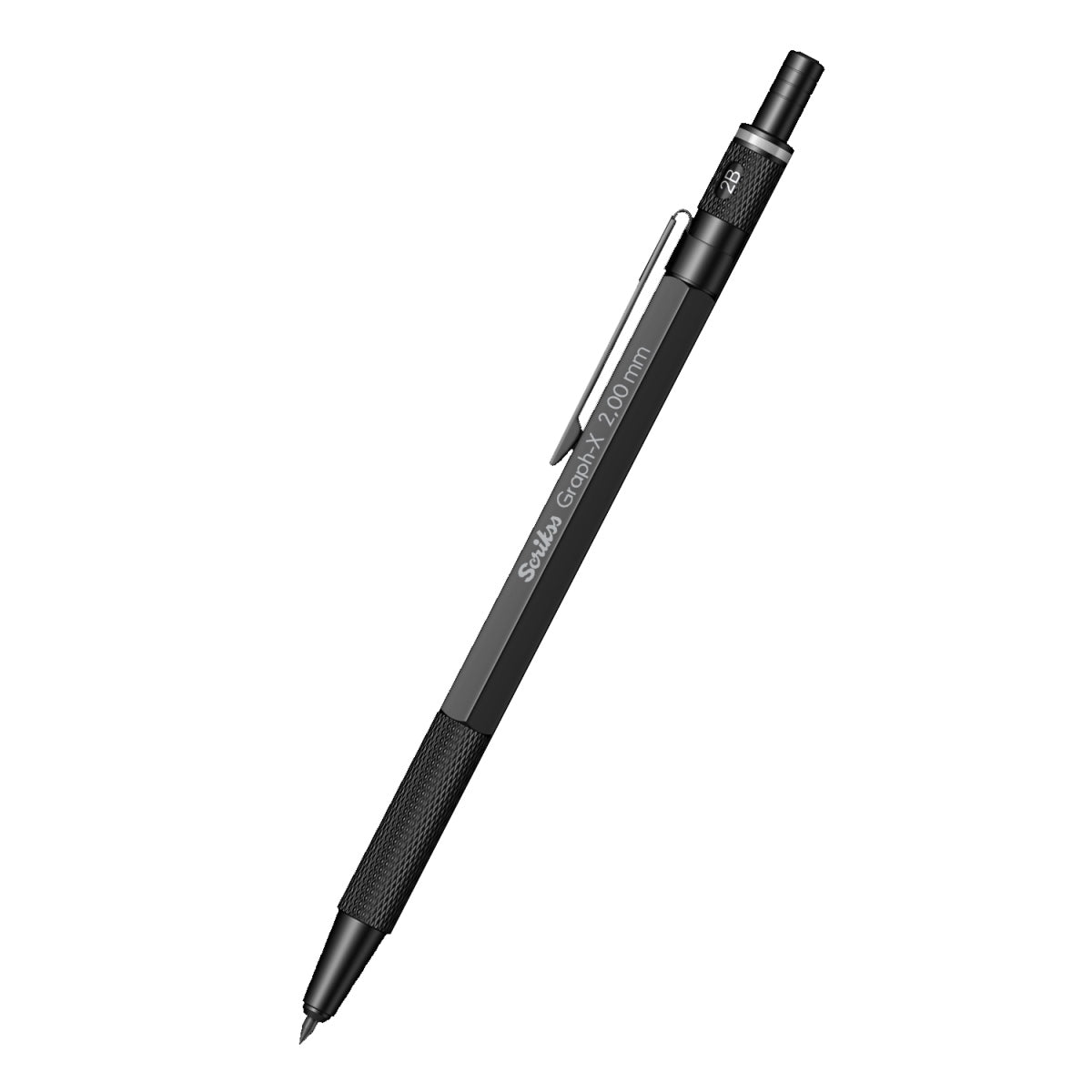 Scrikss | Graph-X | Mechanical Pencil | Matte Black-2mm