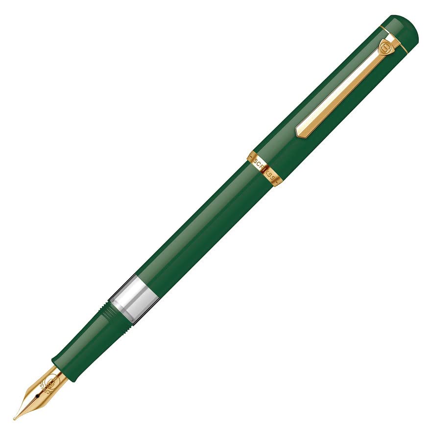 Scrikss | 419 Piston Filler | Fountain Pen | Dark Green GT