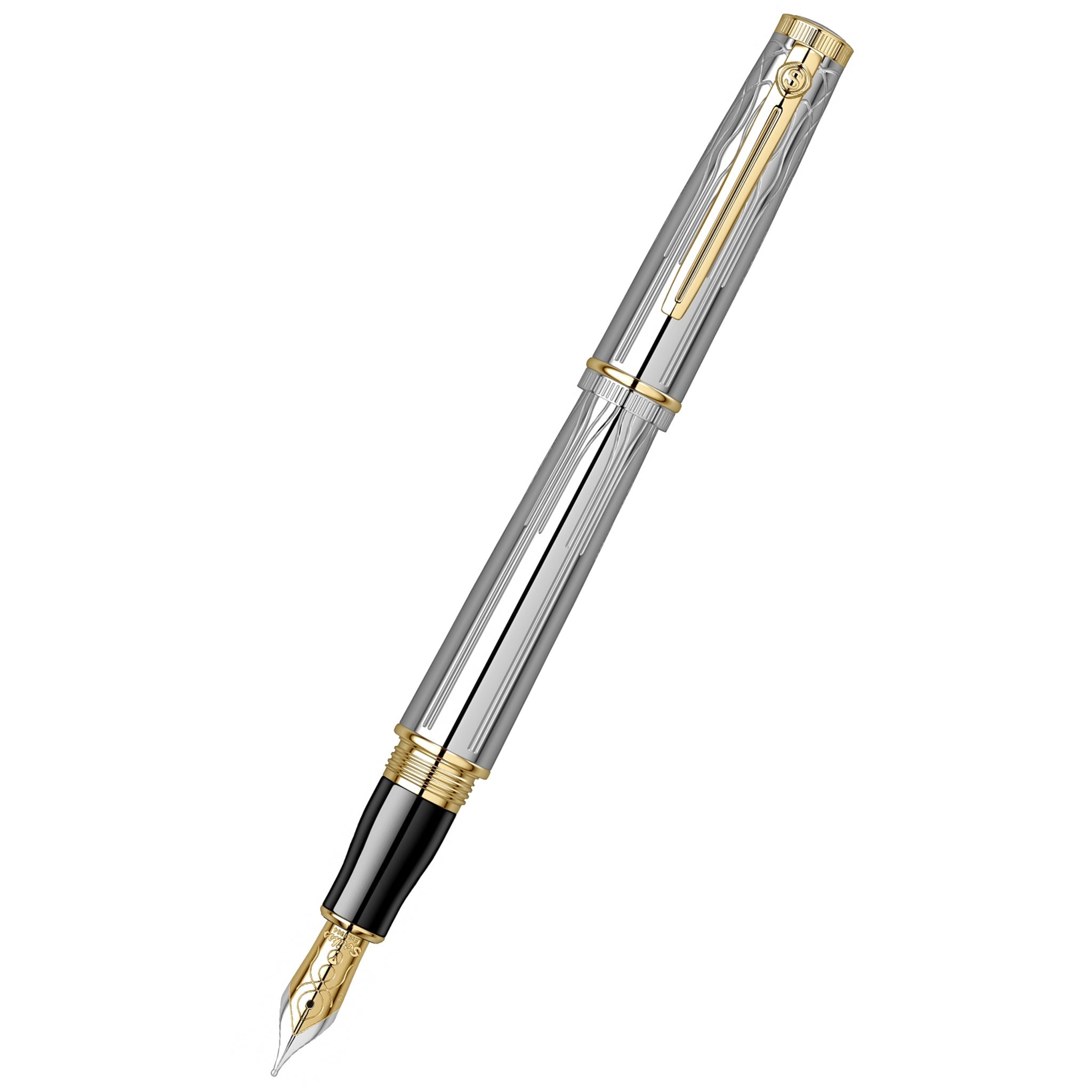 Scrikss | Heritage | Fountain Pen | Chrome-GT-Broad