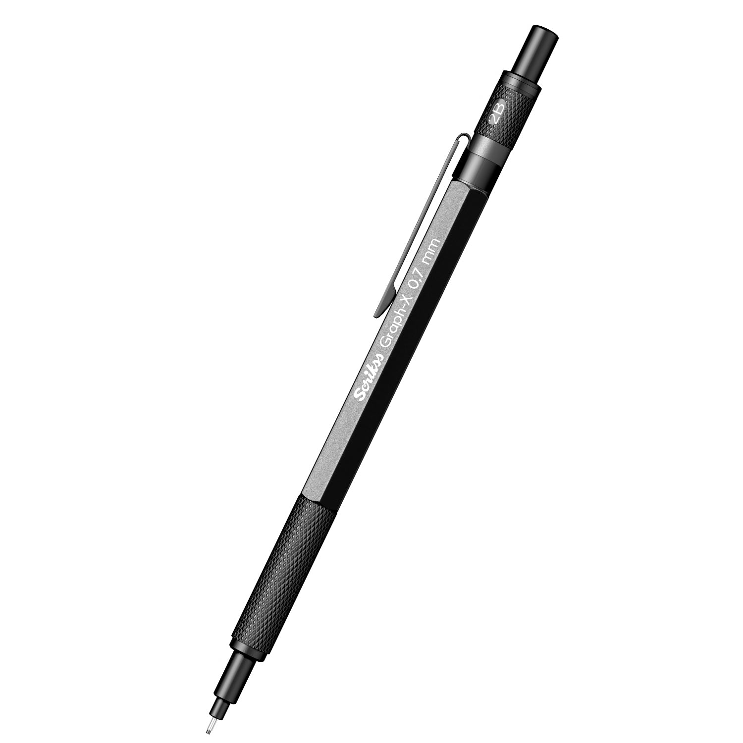 Scrikss | Graph-X | Mechanical Pencil | Metallic Grey-0.7mm