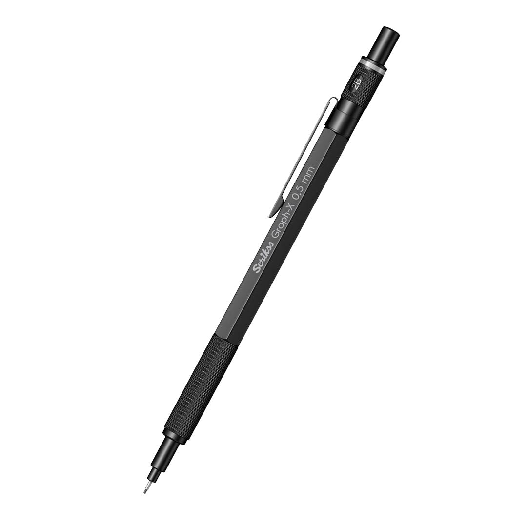 Scrikss | Graph-X | Mechanical Pencil | Matte Black-0.5mm