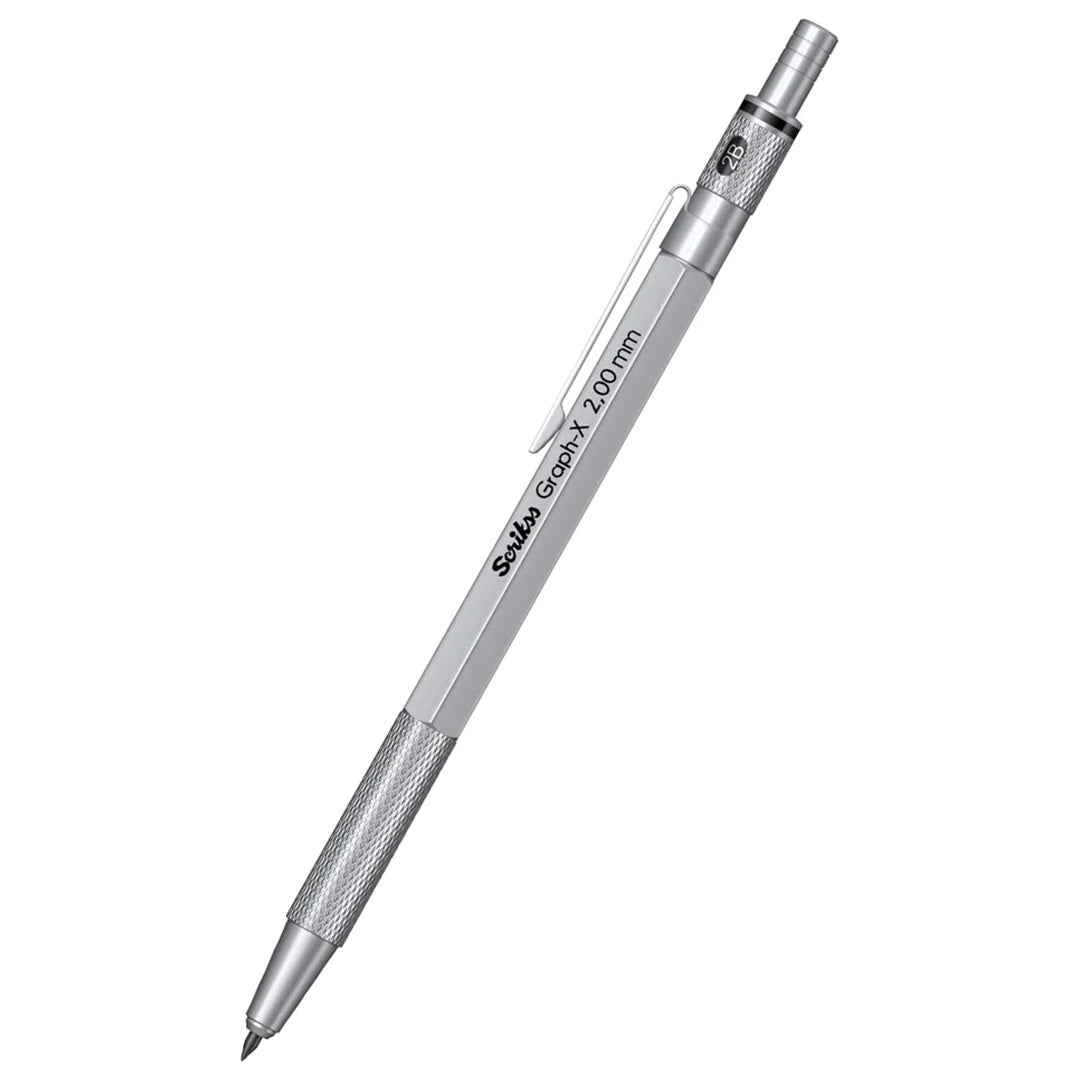 Scrikss | Graph-X | Mechanical Pencil | Satin Chrome-2mm